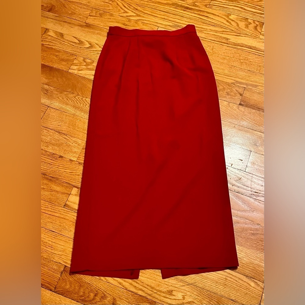 Positive Attitude Size 6 two-piece Skirt and Blazer Set Faux Fur Collar Cuffs - Picture 13 of 13